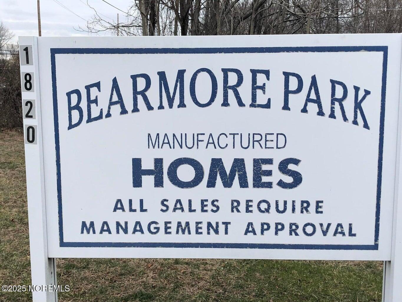 1820 State Rte 35, Unit 25 Wall, NJ 07719 - Photo 22 of 23 Bearmore Sign