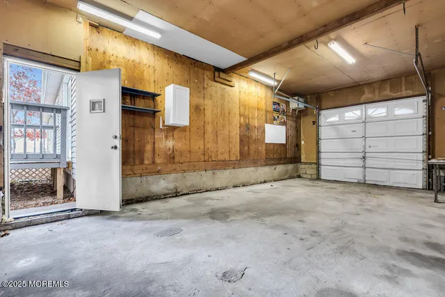 a view of a car garage door