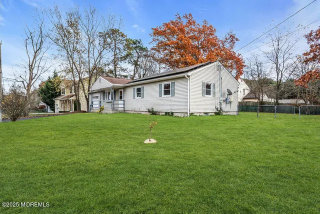 a house view with a garden space