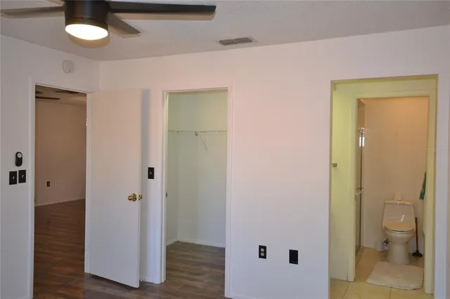 a view of bathroom with a toilet