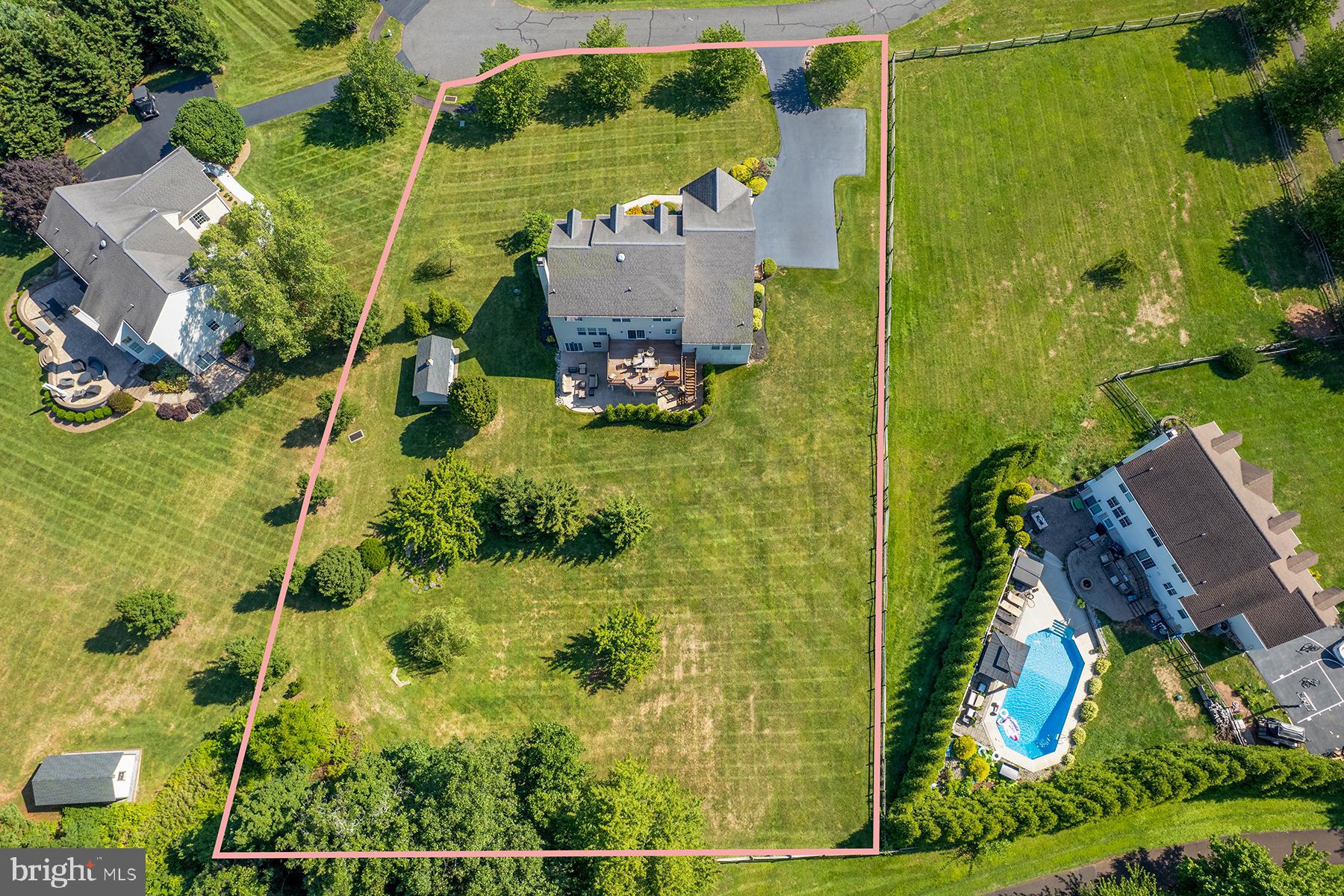962 Hampton Road Collegeville, PA 19426 - Photo 15 of 15 Aerial View Property Lines Are Approximate
