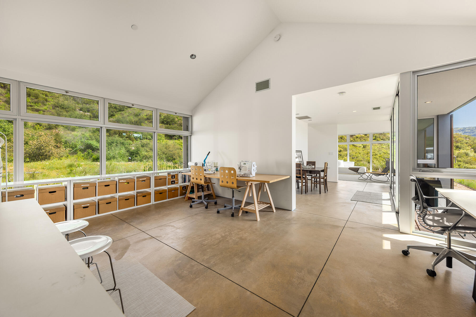 12179 Koenigstein Road Santa Paula, CA 93060 - Photo 37 of 43 a view of a dining room with furniture window and outside view
