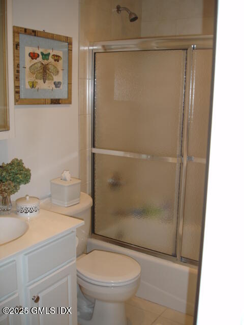 174 Davis Avenue, Unit 3A Greenwich, CT 06830 - Photo 4 of 7 a bathroom with a shower a toilet and a sink
