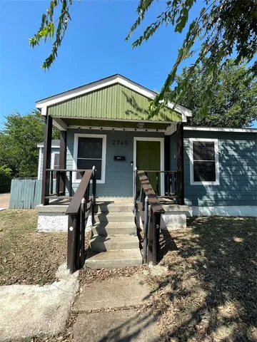 a front view of a house