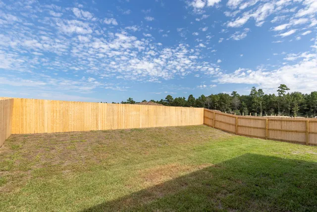 a view of an outdoor space and a yard