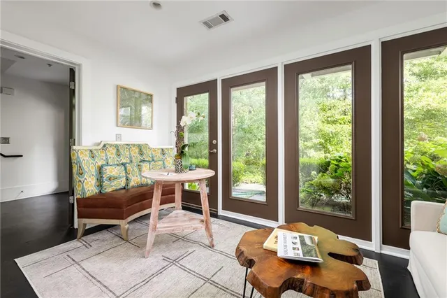 a outdoor space with furniture and sitting area