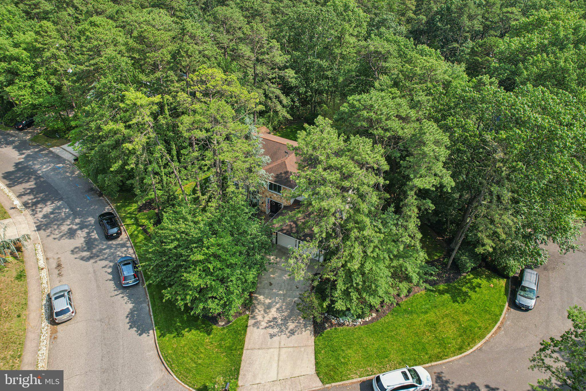 2 Keston Place Voorhees, NJ 08043 - Photo 65 of 83 an aerial view of a residential houses with outdoor space and trees