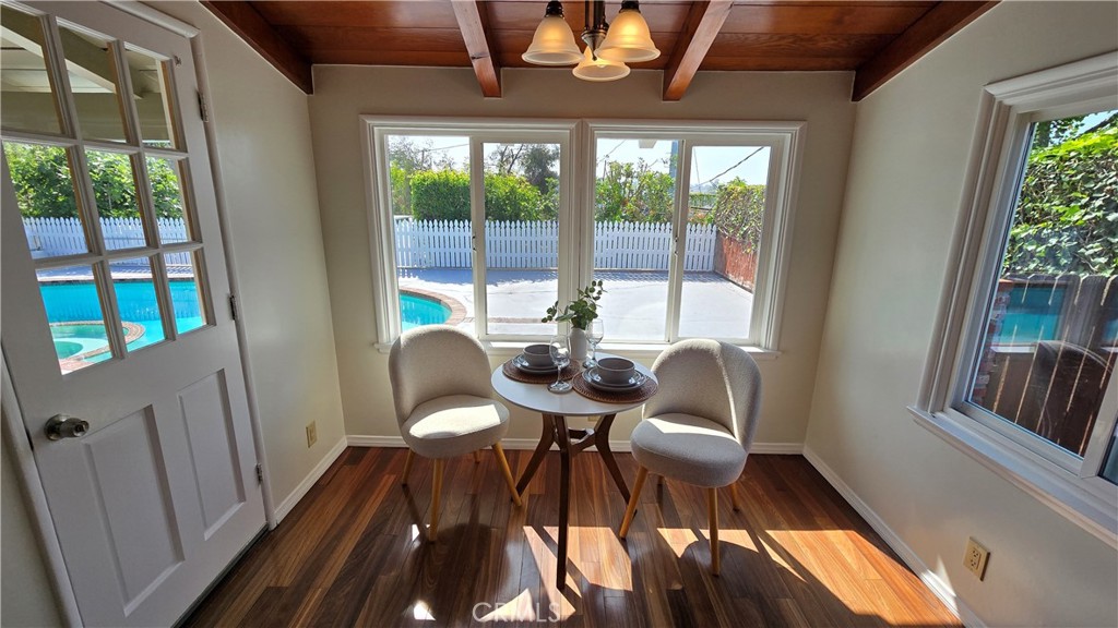 1111 Arbor Dell Road Los Angeles, CA 90041 - Photo 18 of 42 a view of a dining room with furniture window and outside view
