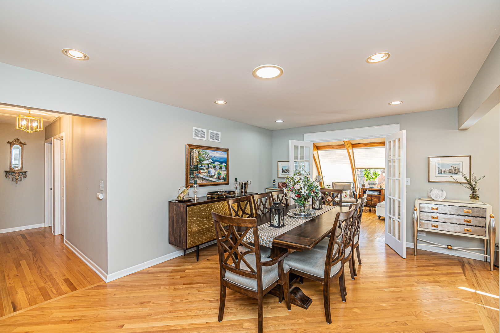 159 Harding Avenue Des Plaines, IL 60016 - Photo 15 of 44 a view of a dining room with furniture and wooden floor