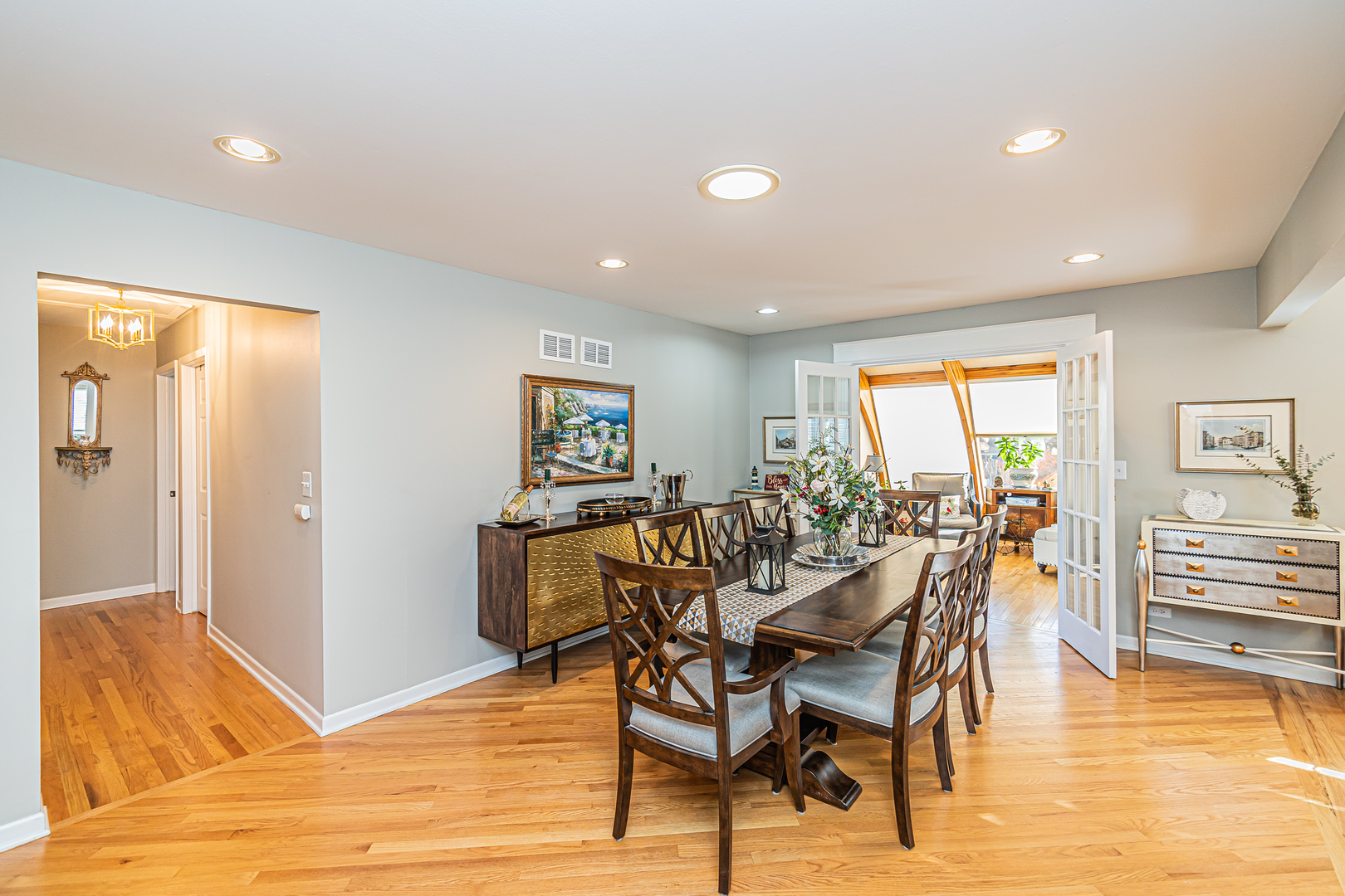 159 Harding Avenue Des Plaines, IL 60016 - Photo 10 of 44 a view of a dining room with furniture and wooden floor