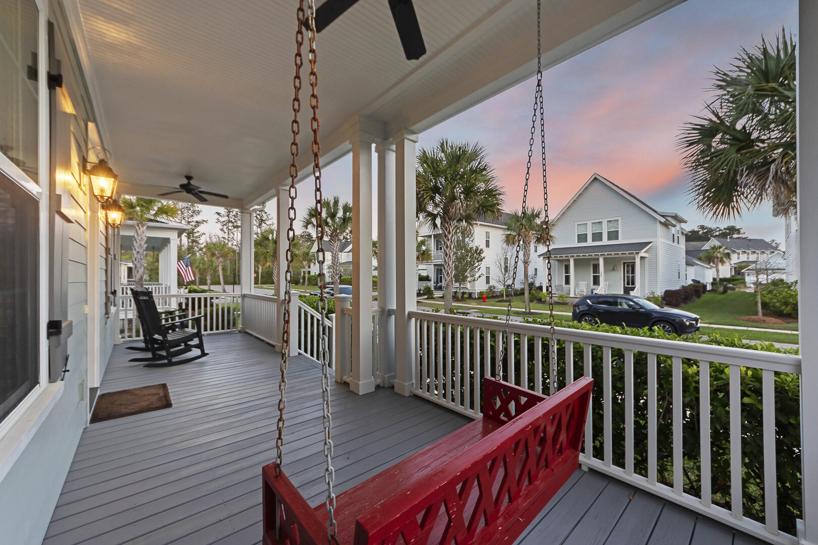 3586 Backshore Drive Mount Pleasant, SC 29466 - Photo 14 of 57 Front Porch Swing Detail