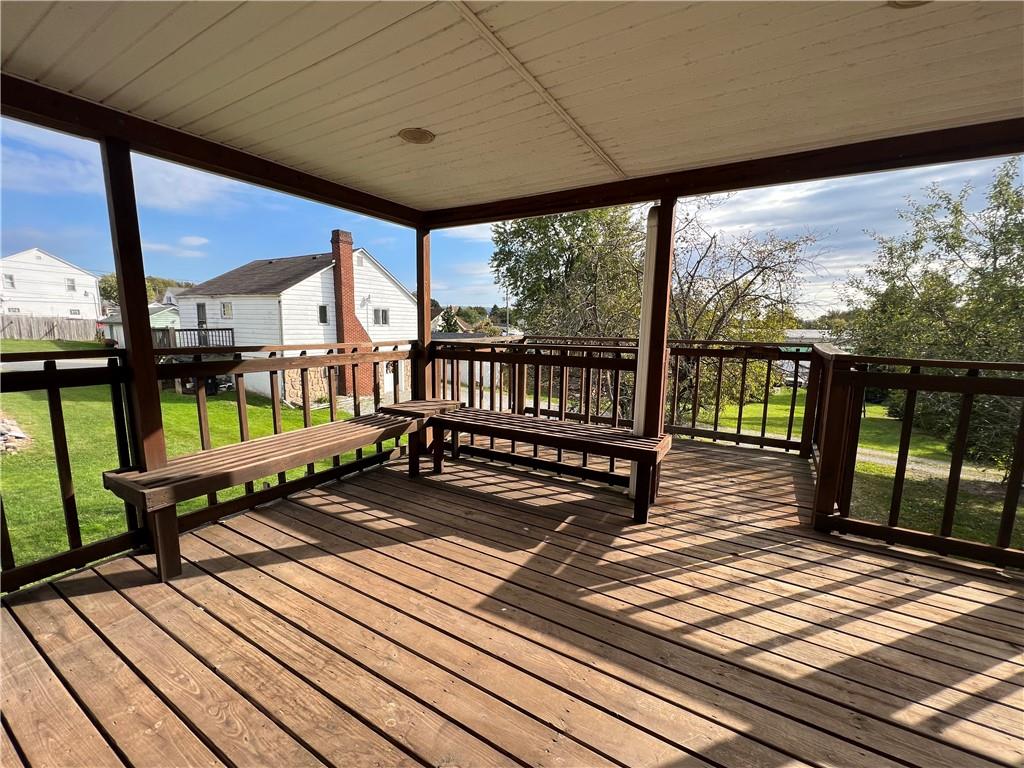 286 East Main Street Mount Pleasant, PA 15666 - Photo 3 of 30 a view of a wooden deck with furniture