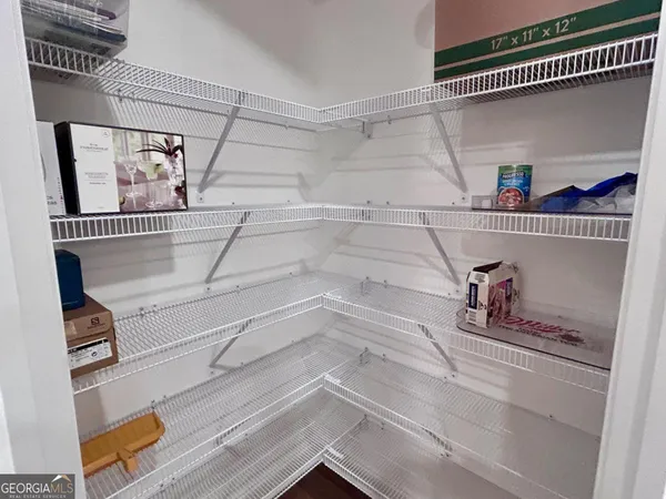 a close view of closet