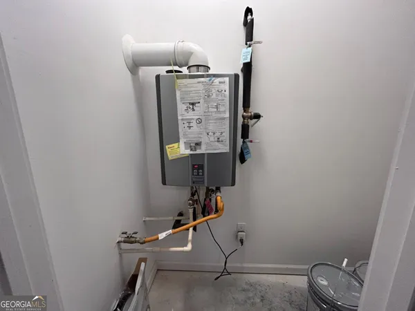 a room with storage and utility