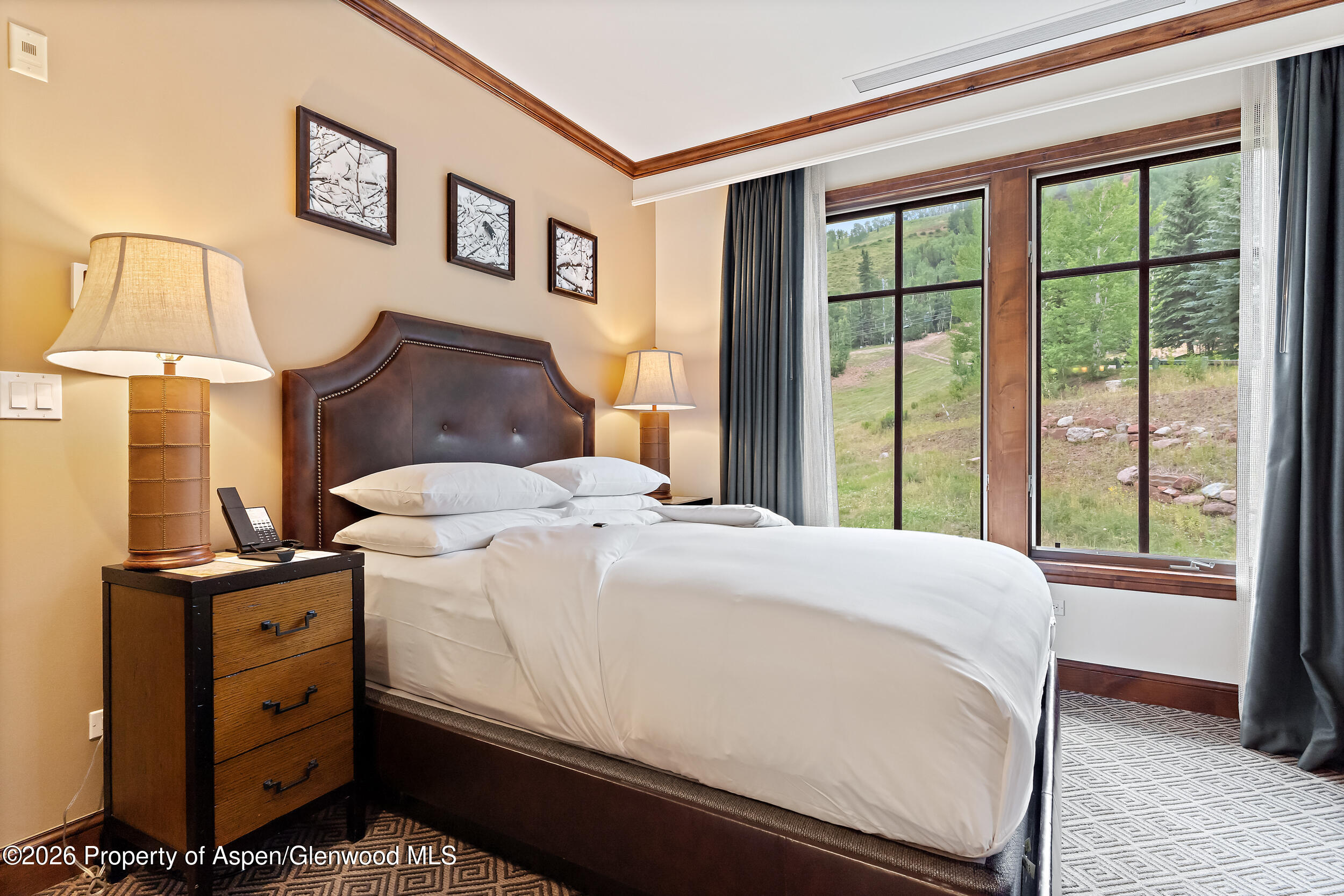 39 Boomerang Road, Unit 8210/WINTER INTEREST 3 Aspen, CO 81611 - Photo 13 of 44 a bedroom with a bed and a window