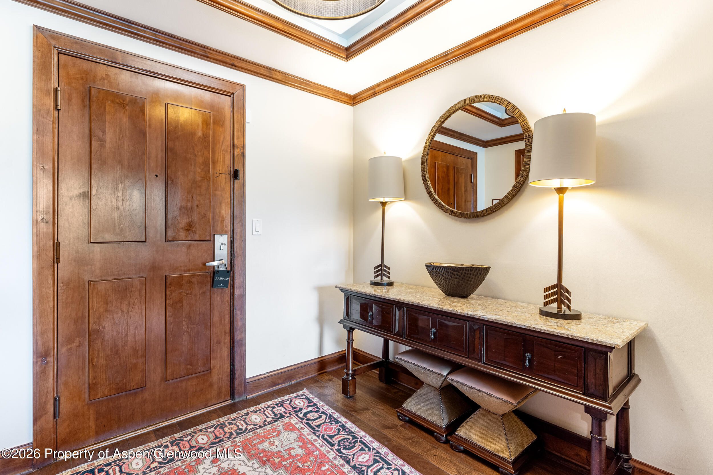 39 Boomerang Road, Unit 8210/WINTER INTEREST 3 Aspen, CO 81611 - Photo 19 of 44 a bathroom with a sink a mirror and vanity