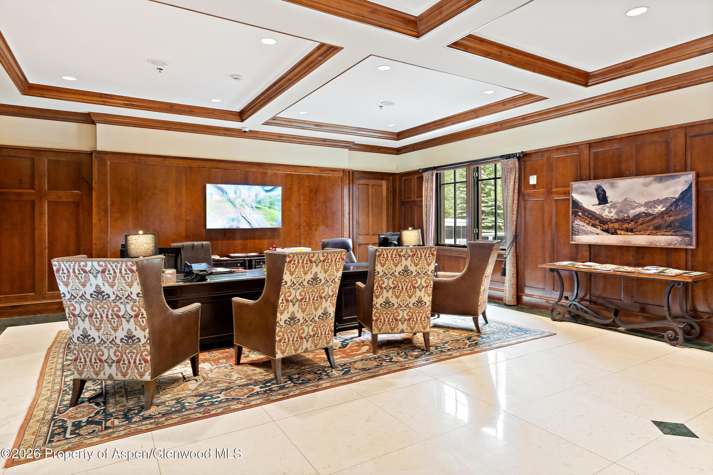 39 Boomerang Road, Unit 8210/WINTER INTEREST 3 Aspen, CO 81611 - Photo 24 of 44 a view of a dining room with furniture