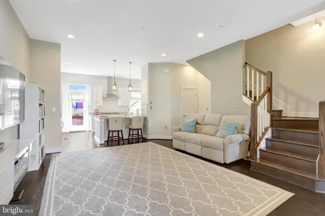 a view of a room with racks