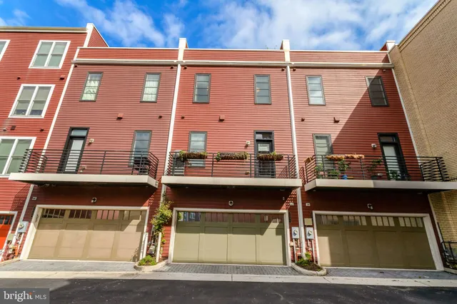 a view of street with sitting area