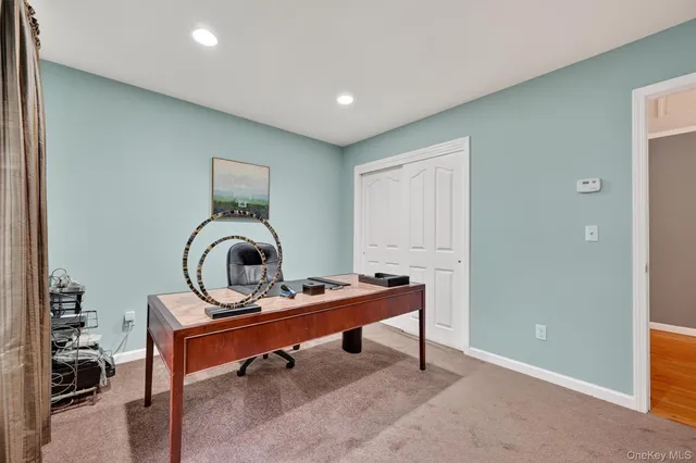 a room with furniture