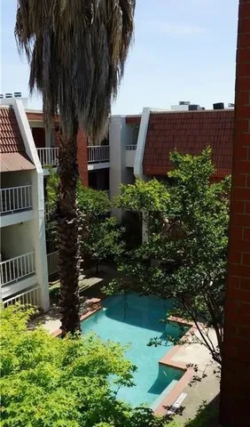 an aerial view of house with yard