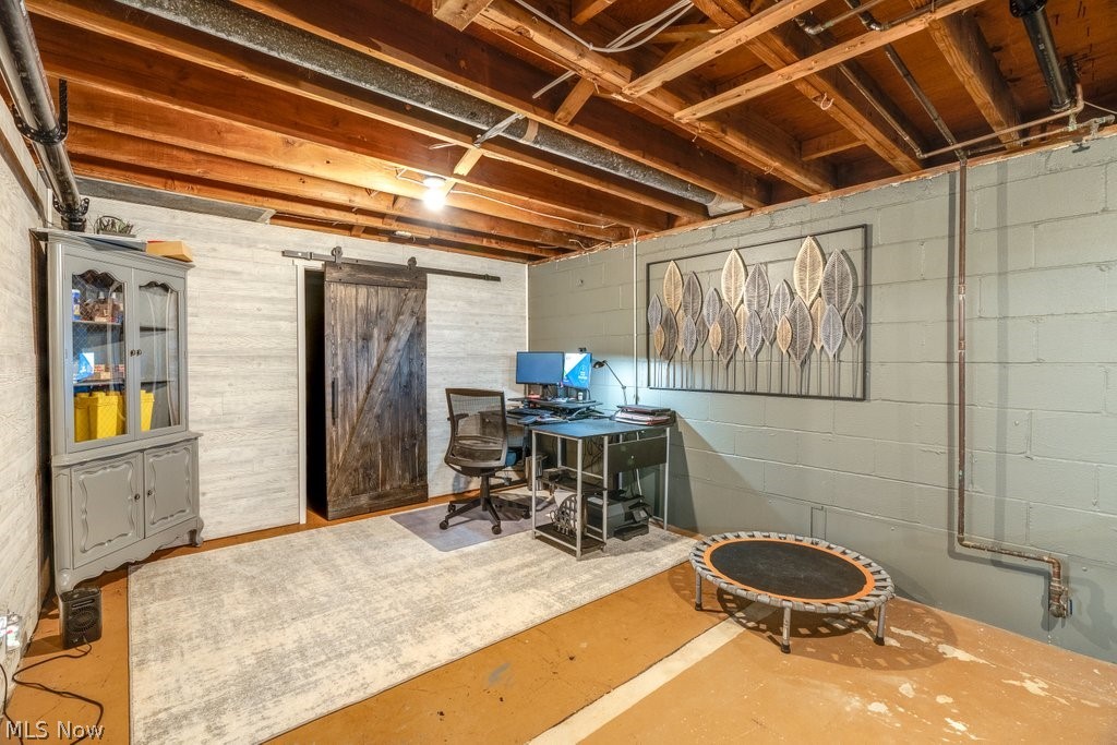 2485 Graham Road Stow, OH 44224 - Photo 22 of 25 Office space with barn door that leads to additional storage