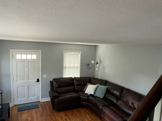 an empty room with window