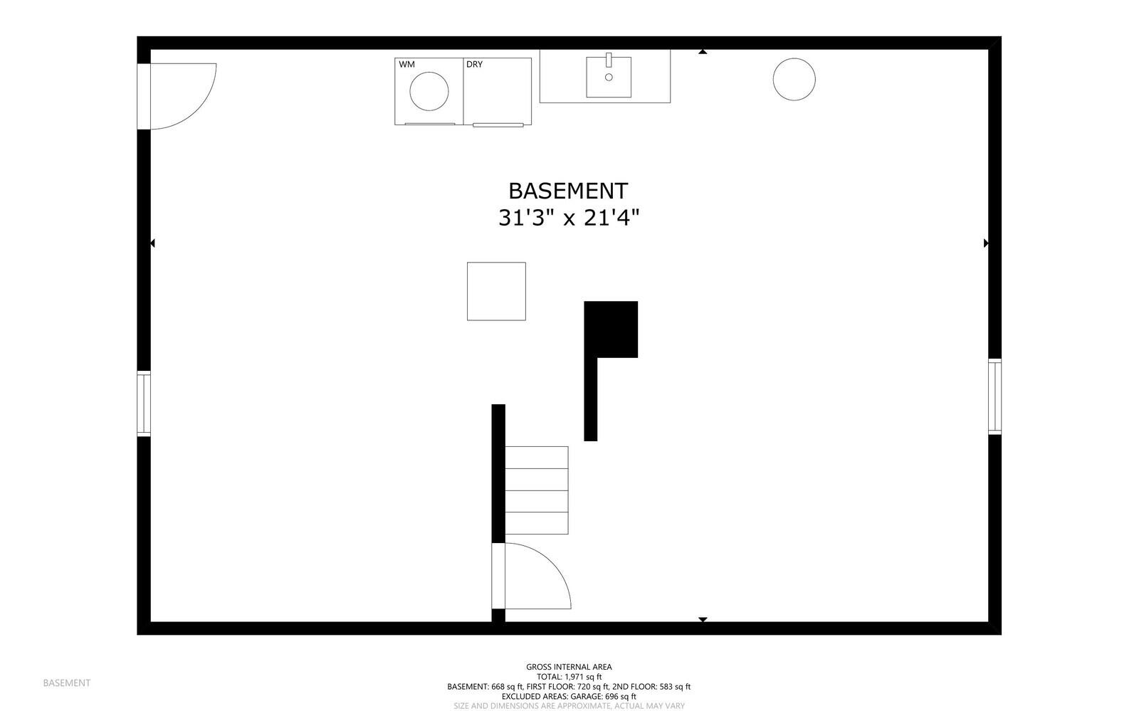 1278 Naples Road Harrison, ME 04040 - Photo 76 of 84 Basement laynout