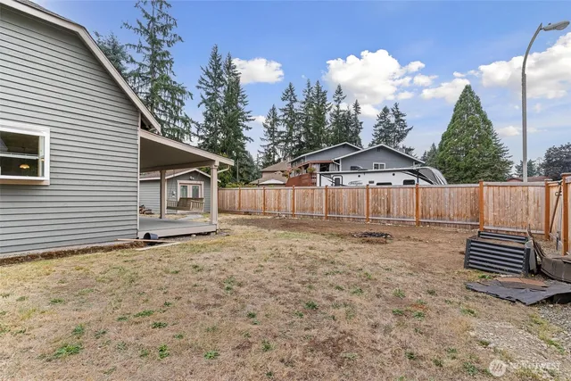 a house view with a outdoor space