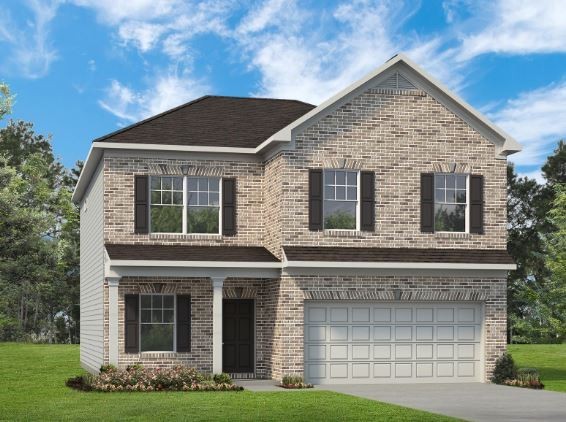 a front view of house with yard