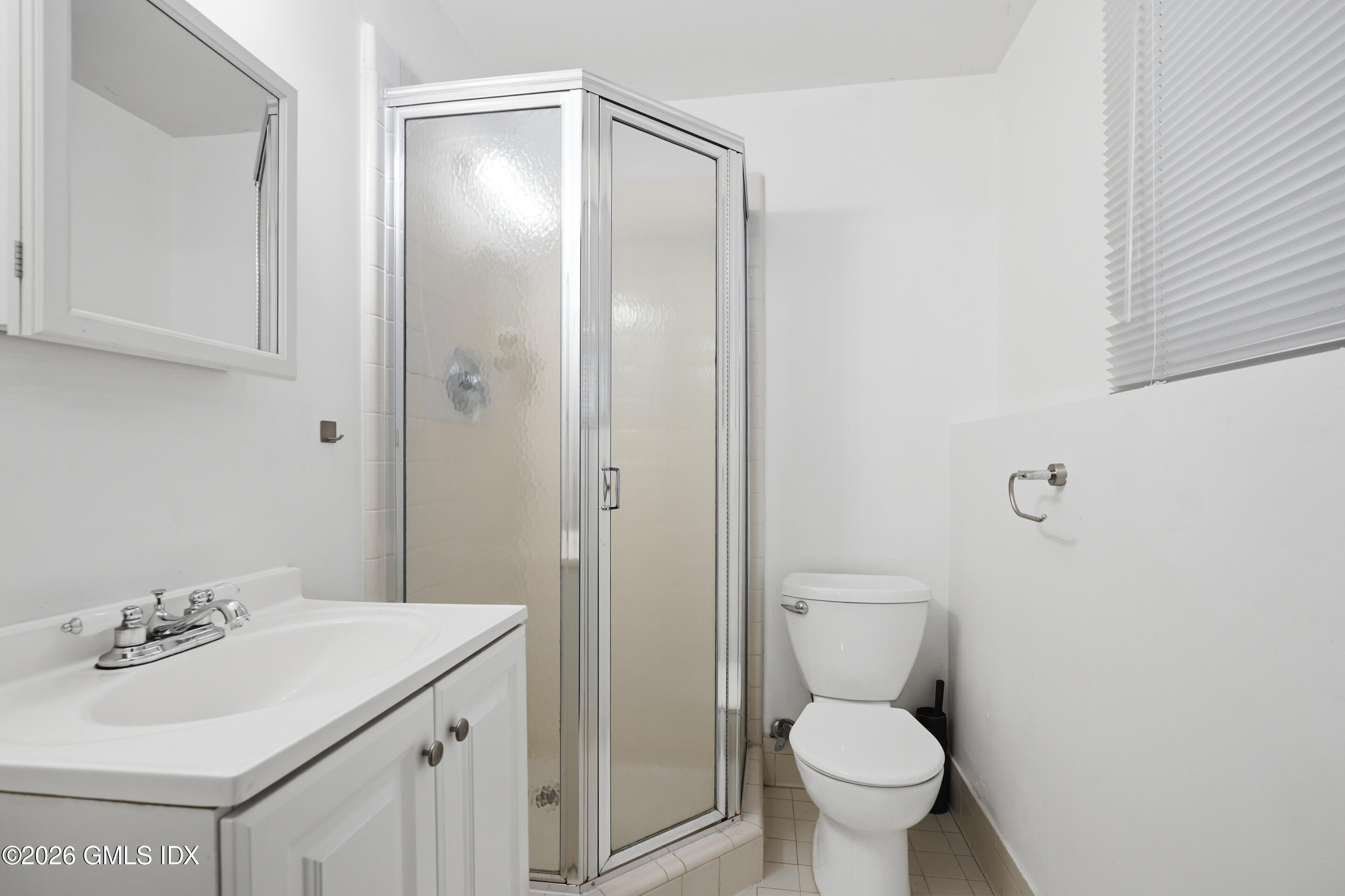 4 Split Timber Place Riverside, CT 06878 - Photo 19 of 38 a bathroom with a sink a toilet and shower