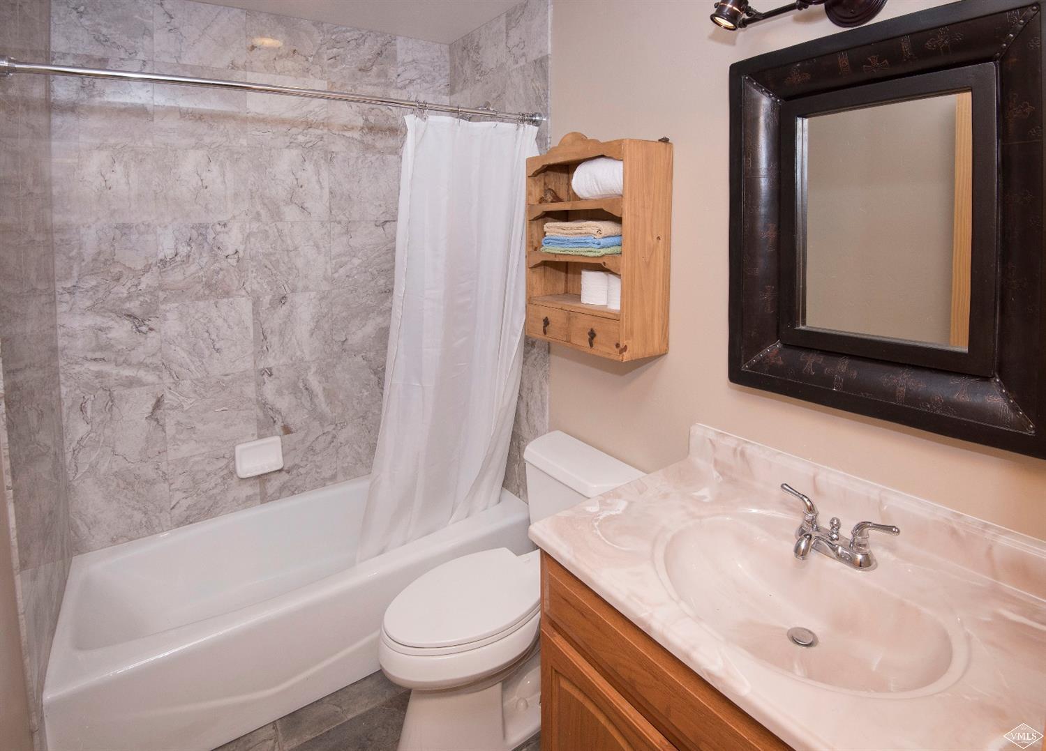320 Mill Road Eagle, CO 81631 - Photo 13 of 24 a bathroom with a sink a toilet and shower