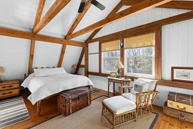 a room with furniture and a window