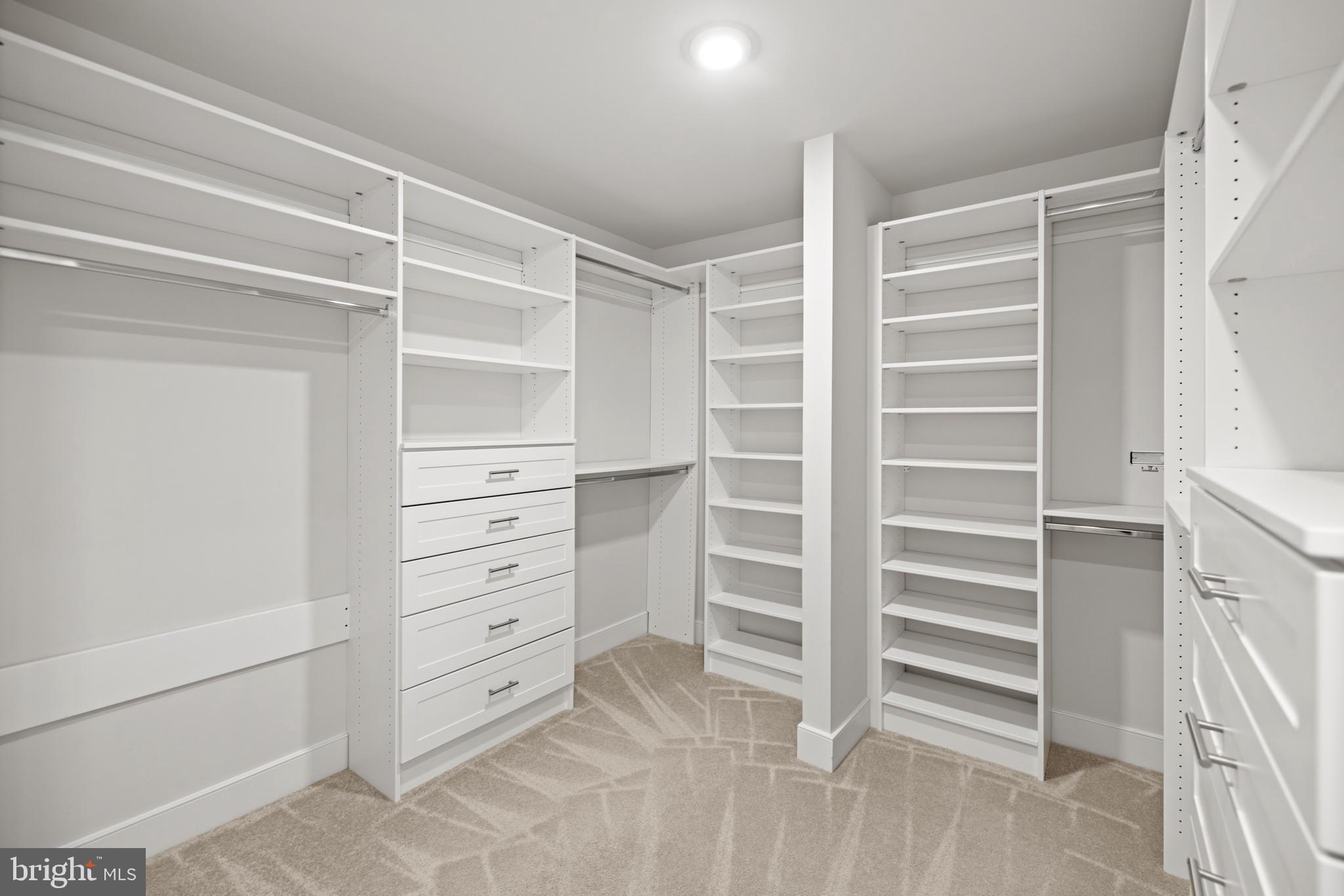 1548 Meadowlark Glen Road Dumfries, VA 22026 - Photo 28 of 48 a view of walk in closet with empty racks