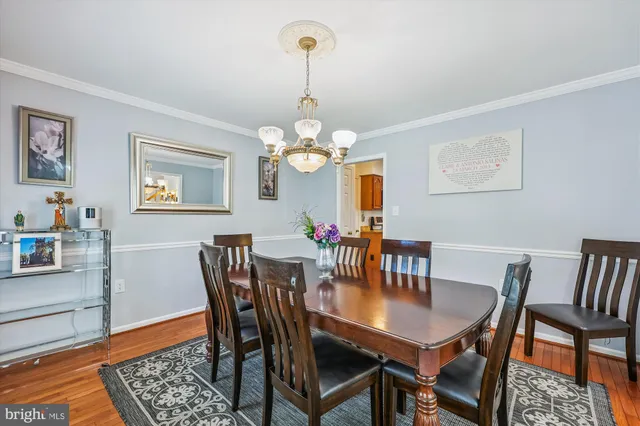 a dining room with furniture window and wooden floor