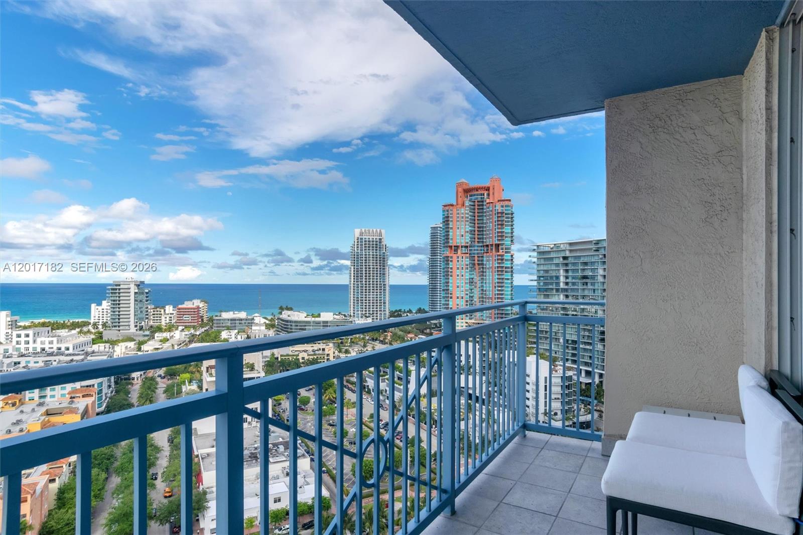 90 Alton Road, Unit 2303 Miami Beach, FL 33139 - Photo 12 of 29 a view of city from a balcony