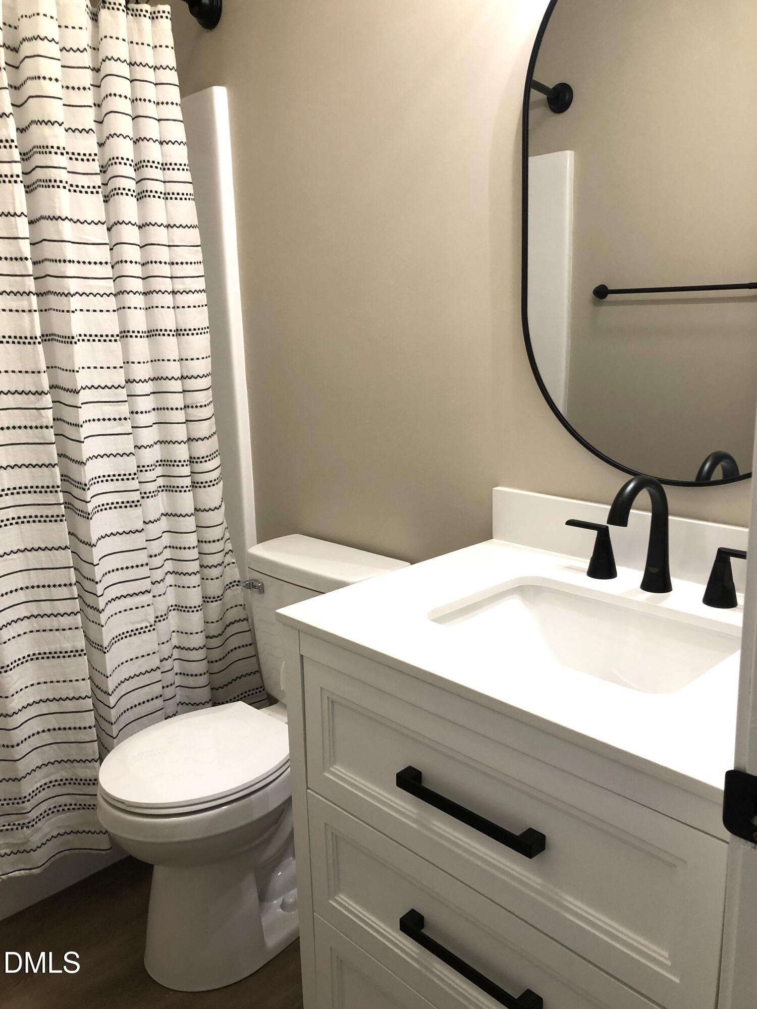 95 Smith Taylor Trail Roxboro, NC 27574 - Photo 37 of 47 a bathroom with a toilet a sink and mirror