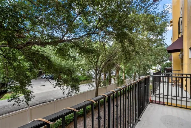 a view of a wooden bridge