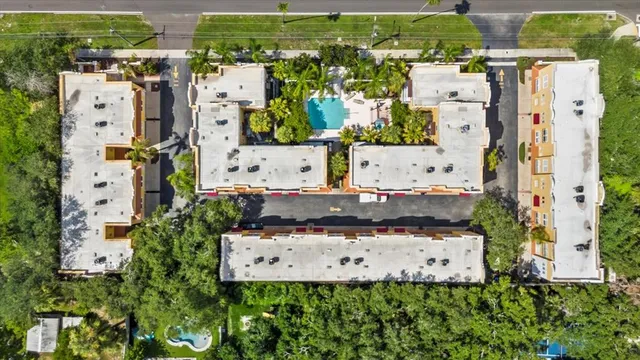 a view of a city and an buildings