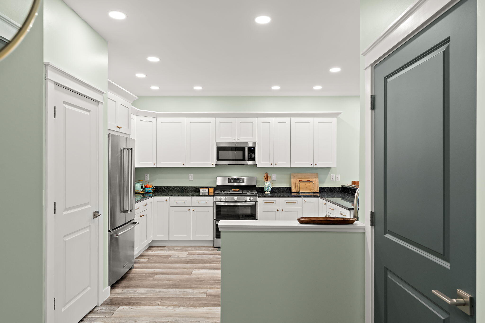 4200 Cardinal Lane Valparaiso, IN 46383 - Photo 17 of 44 a kitchen with refrigerator and cabinets