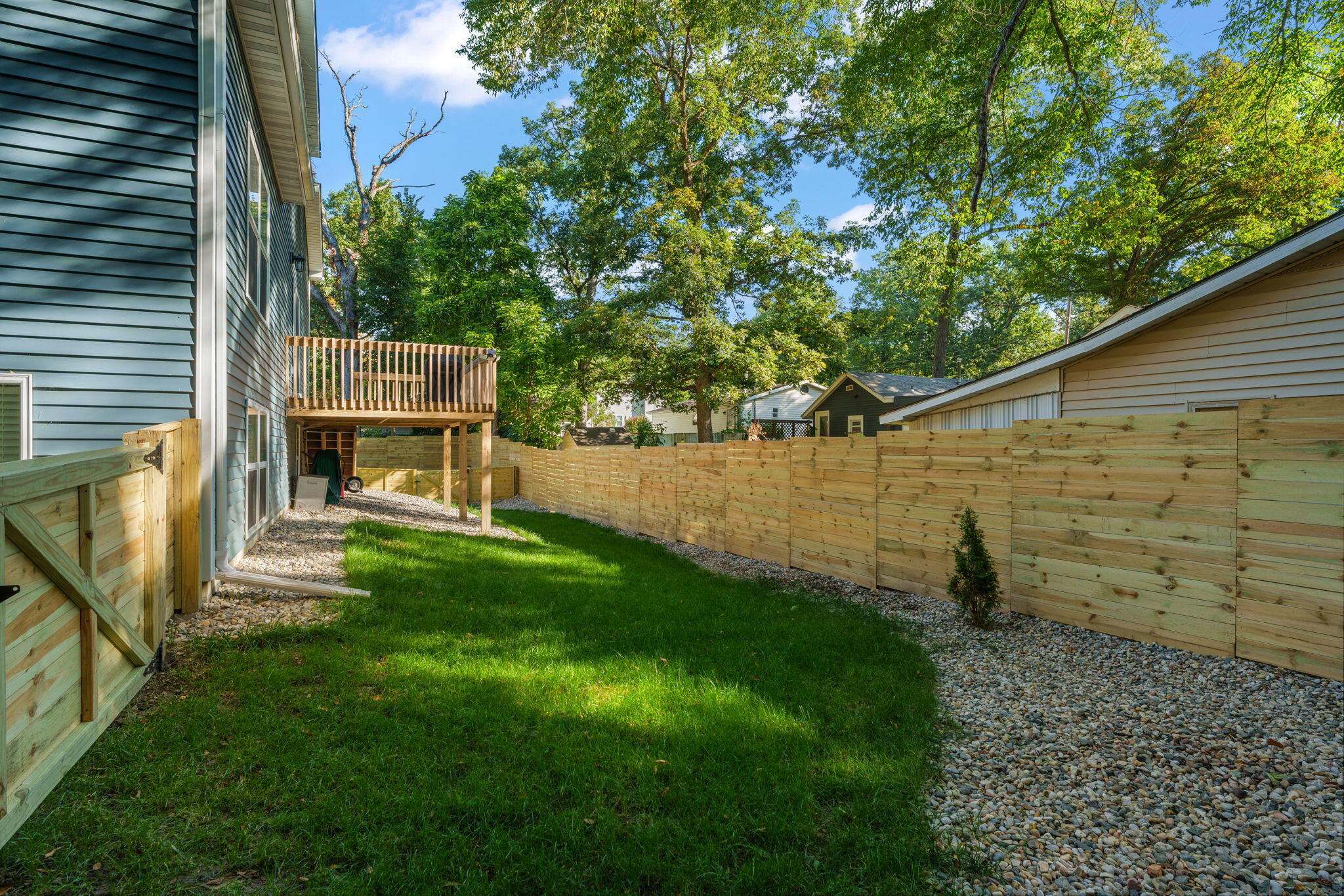4200 Cardinal Lane Valparaiso, IN 46383 - Photo 36 of 44 a view of a backyard with chair and a fire pit
