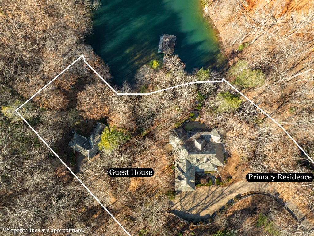 604 Top Ridge Drive Sunset, SC 29685 - Photo 2 of 50 Aerial View with lot lines