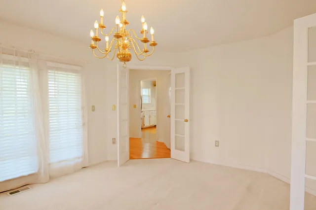 a view of an empty room