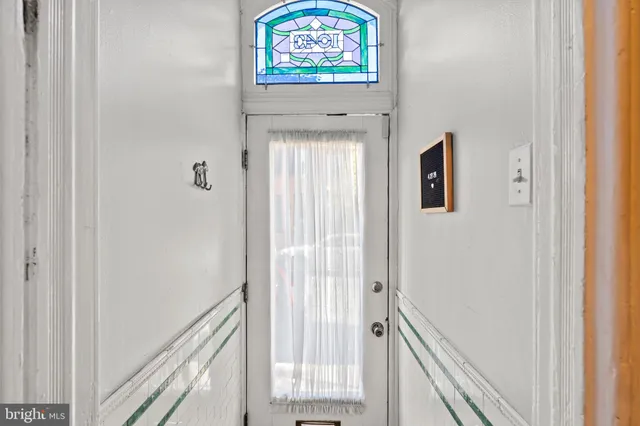 a view of front door