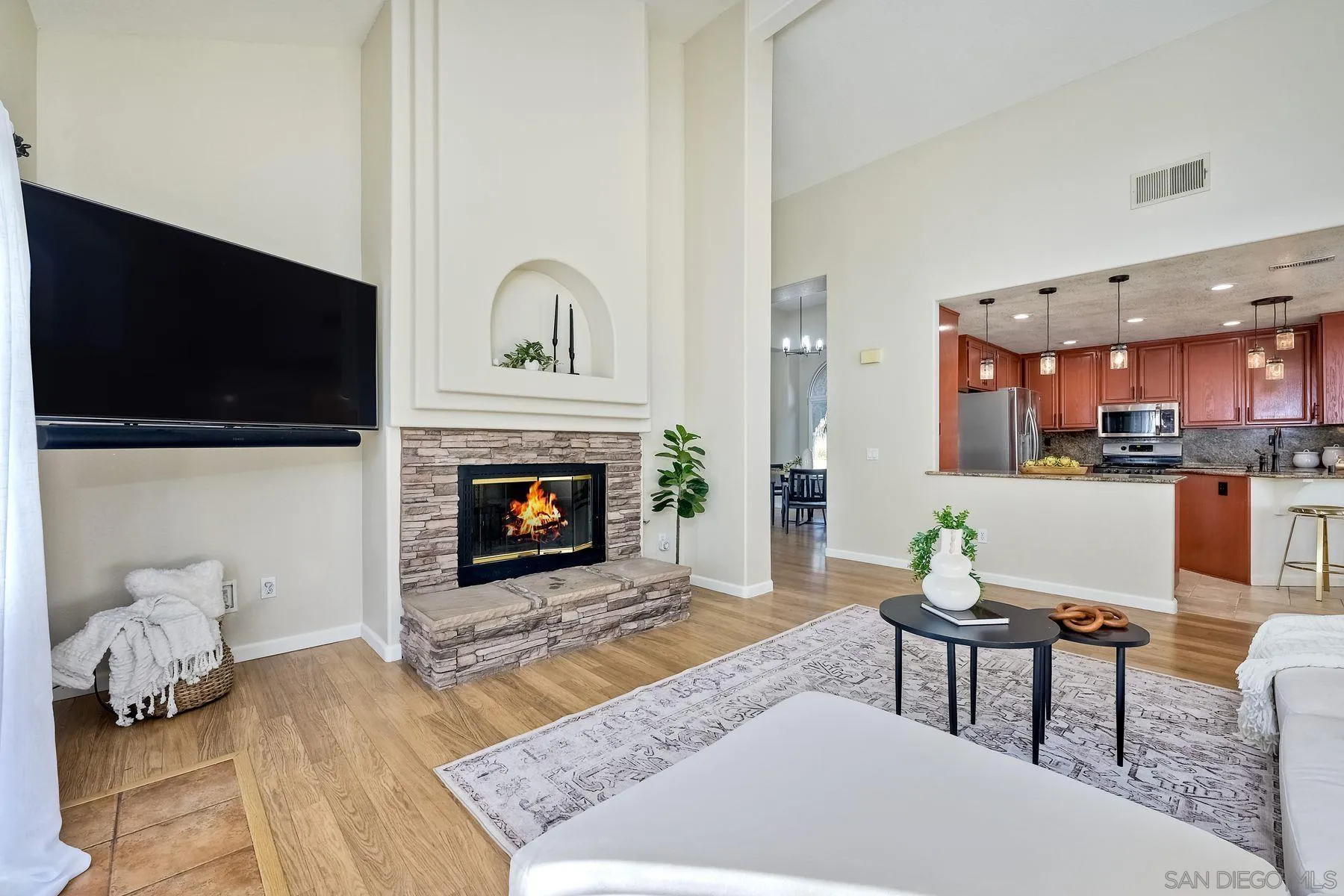 2859 Manzanita View Road Alpine, CA 91901 - Photo 21 of 66 a living room with furniture and a fireplace