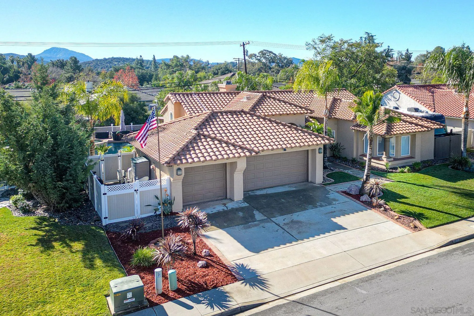 2859 Manzanita View Road Alpine, CA 91901 - Photo 3 of 66 an aerial view of a house with a yard potted plants and large trees