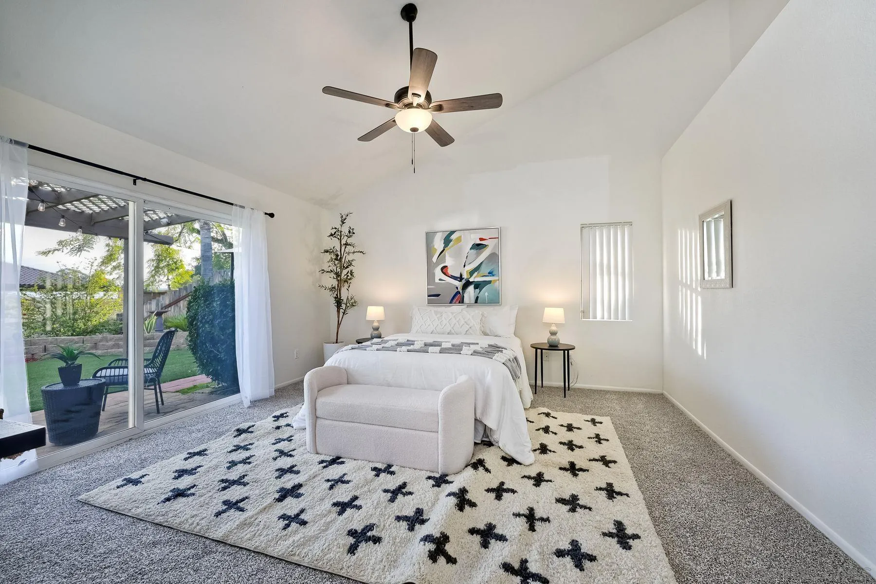 2859 Manzanita View Road Alpine, CA 91901 - Photo 33 of 66 a bedroom with a large bed and a window