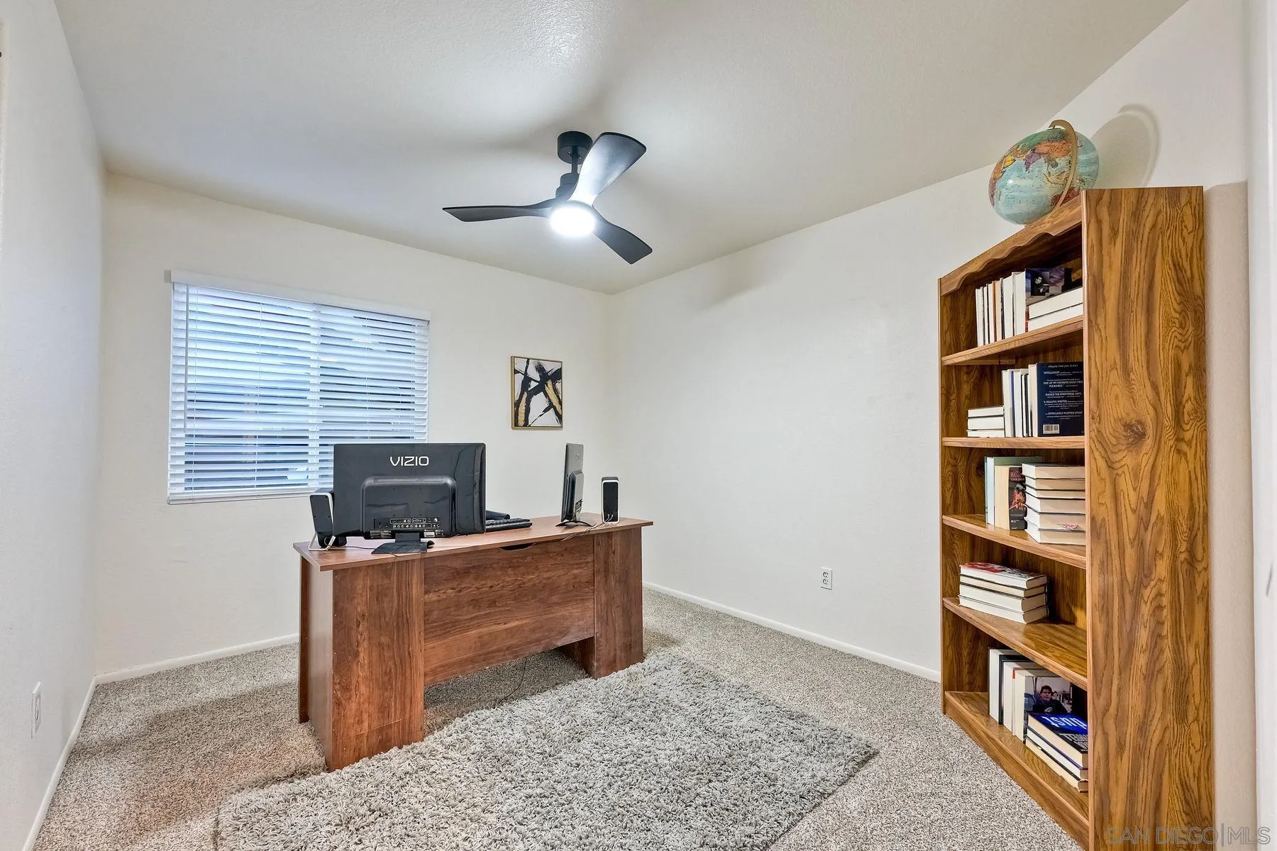 2859 Manzanita View Road Alpine, CA 91901 - Photo 38 of 66 a view of a workspace with furniture and a window