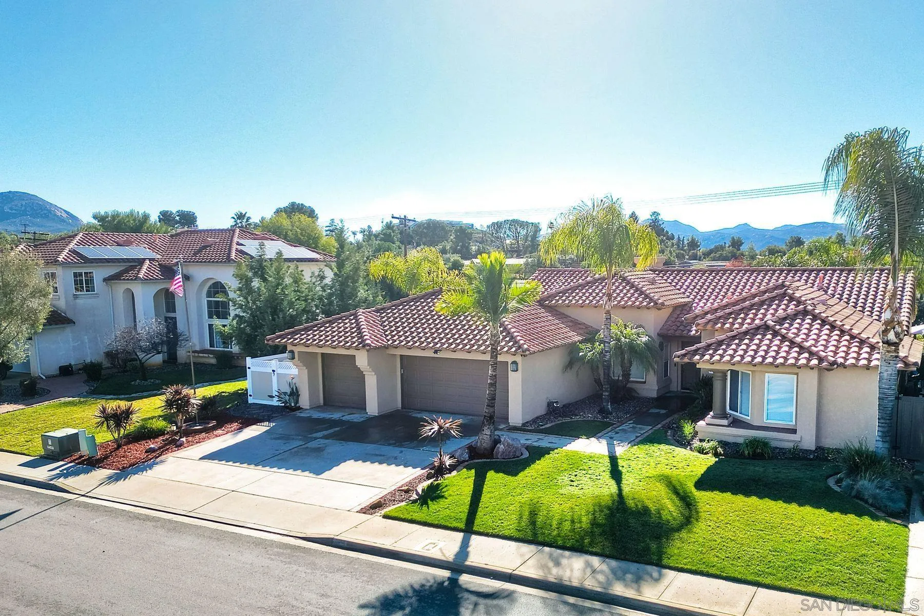 2859 Manzanita View Road Alpine, CA 91901 - Photo 4 of 66 an aerial view of a house with swimming pool garden and patio