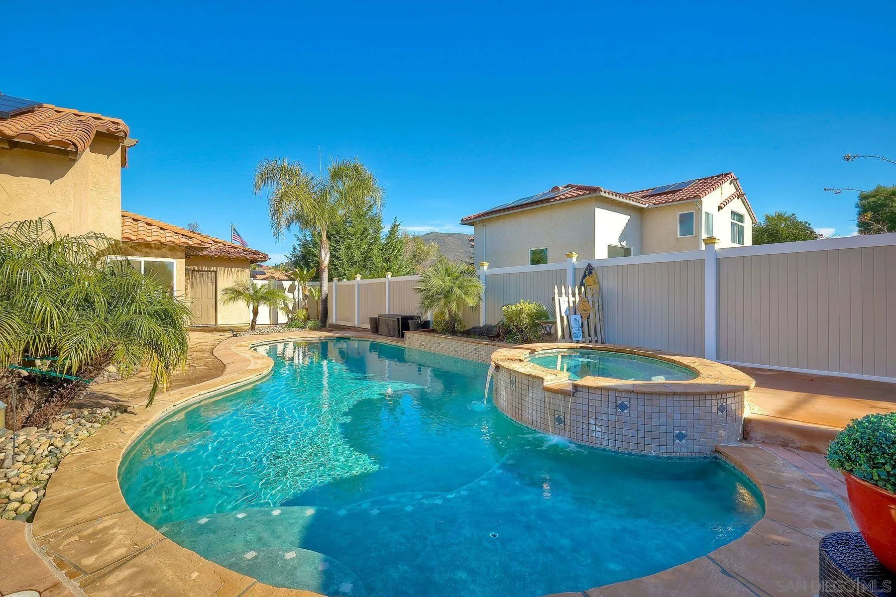 2859 Manzanita View Road Alpine, CA 91901 - Photo 42 of 66 a view of a swimming pool with a yard